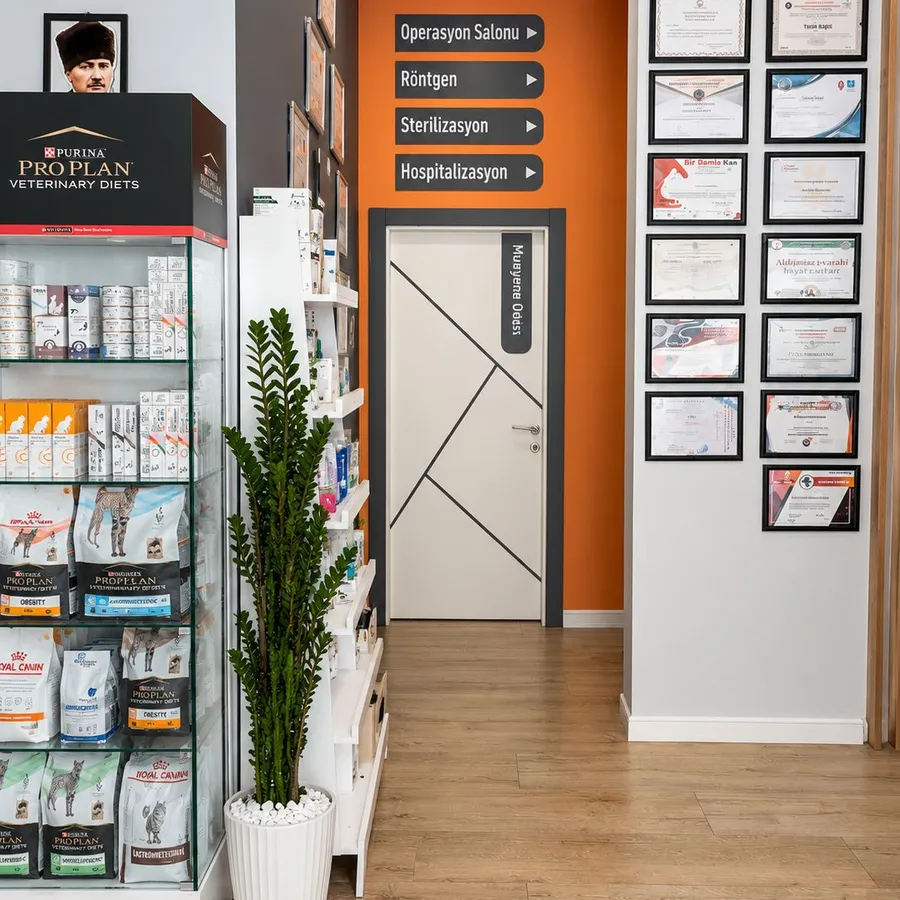 LotusVet klinik koridoru